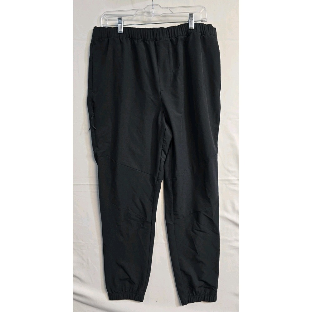 Gap Fit Men's Athletic Tapered Pants Large Black Drawstrings
